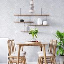 Ver imagem 3 de Papel De Parede Adesivo Azulejo Mármore Cozinha Banheiro