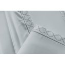 Ver imagem 4 de Conjunto Cama Casal Queen Size Madri Bordado 300 Fios Super Macio:cinza