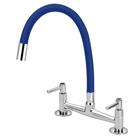 Torneira Misturador Cozinha de Mesa Gourmet Colorido 1/4v.:azul
