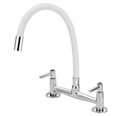 Torneira Misturador Cozinha de Mesa Gourmet Colorido 1/4v.:branco