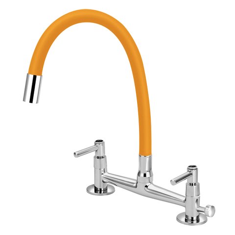 Torneira Misturador Mesa com Saída Universal para Purificador:amarelo