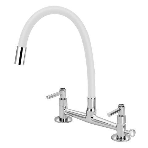 Torneira Misturador Mesa com Saída Universal para Purificador:branco