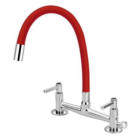 Torneira Misturador Mesa com Saída Universal para Purificador:vermelho