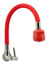 Ver imagem 1 de Torneira Cozinha Parede Tubo Gourmet Duplo Jato 1/4v:Vermelho