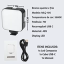 Ver imagem 2 de Luz Led para Vídeo Branca Quente e Frio Mlg-105 Tomate