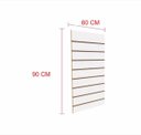 Ver imagem 1 de Painel Canaletado - MDF Branco - 90cm x 60cm