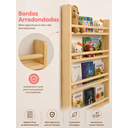 Ver imagem 2 de Estante para Livros Infantil com 3 Prateleiras Organizadoras para Brinquedos - Mel