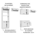 Ver imagem 5 de Armário de Cozinha Completa 350cm Branco Agata Madesa 01