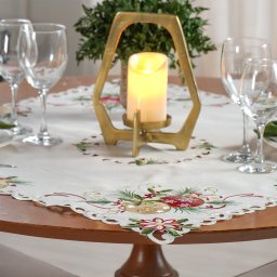 Trilho de Mesa Natalino Bordado Inglês 40x140 Balles - 1