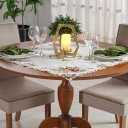 Ver imagem 2 de Trilho de Mesa Natalino Bordado Inglês 40x140 Balles