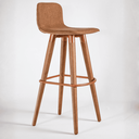 Ver imagem 3 de Kit 3 Banquetas Linho com Detalhes em Aço Design Premium:terracota/cobre