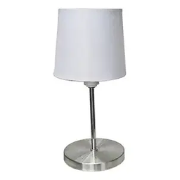 2 Luminária De Cabeceira Mini Abajur Metal Escovado - 2