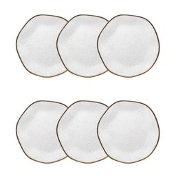 Conjunto de 6 Pratos Sobremesa 21,5cm Ryo Maresia - 2