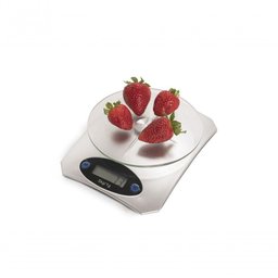 Balança Digital para Cozinha de Alta Precisão e Base de Vidro Brinox Linha Descomplica Prata - 5