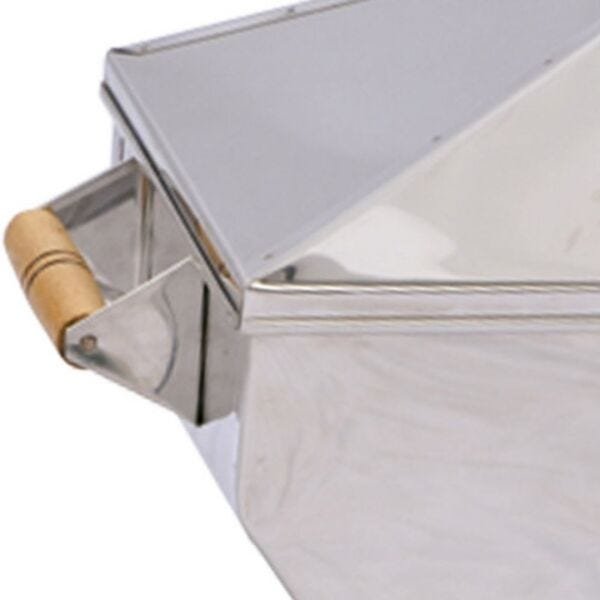 Churrasqueira Nautica Maritima Inox A Bafo A Carvão Sem Fumaça 40x24x54 - 6