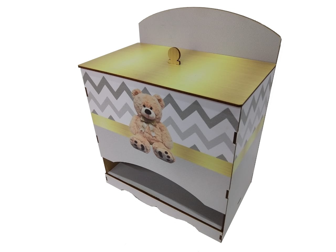 Kit Bebe Quarto Menina Menino Decoração Urso Berço Adesivado - 6