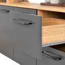 Ver imagem 4 de Armário de Cozinha Completo 180cm Juliana com 7 Portas e Gavetas Damasco Cinza