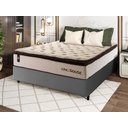 Ver imagem 2 de Conjunto Cama Box Casal c/ Molas Ensacadas Quartzo Cinza 138x188x71