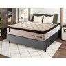 Conjunto Cama Box Casal c/ Molas Ensacadas Quartzo Cinza 138x188x71 - 2