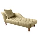 Ver imagem 1 de Divã Chesterfield Anna Recamier 160cm Via Encanto Veludo Bege Areia Lado Esquerdo