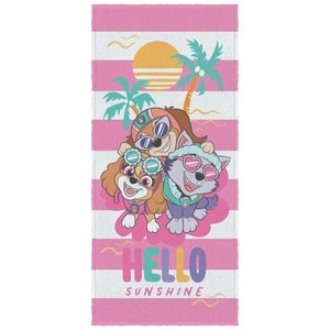 Toalha de Banho Personagens Estampada Menino Menina Patrulha Canina Menina Lepper