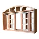 Ver imagem 6 de Janela de Madeira Vitro de Correr Quadriculado em Arco Padrão Cedro Bat.14 Cm - 1.60(l)x1.20(a)