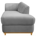 Ver imagem 3 de Recamier Vanessa 1,60M Lado Direito Suede Cinza - ADJ Decor