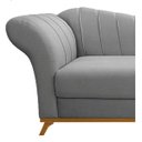 Ver imagem 5 de Recamier Vanessa 1,60M Lado Direito Suede Cinza - ADJ Decor