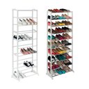 Ver imagem 3 de Sapateira Gigante Vertical de Chao 10 Prateleiras Organizadora Tenis Sapato Estante Rack Closet Qaur