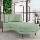 Ver imagem 5 de Sofá Chaise Longue Living Lucca Direito D02 Linho Verde D-477