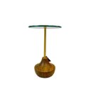 Ver imagem 2 de Mesas Laterais Bali e Bali Glass – Elegância Natural em Nogueira com Toque Dourado