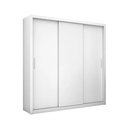 Ver imagem 2 de Guarda Roupa Casal 3 Portas de Correr 4 Gavetas 186cm Clarice Branco - Carioca Móveis