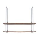 Ver imagem 4 de Nicho Branco Prateleira Suspensa Teto Sala Madeirado 60cm