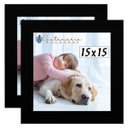 Ver imagem 1 de Kit 2 Porta Retrado Molduras 15x15 Preto