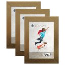 Ver imagem 1 de Kit 3 Molduras Porta Retrato 10X15 Dourado