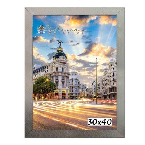Moldura Porta Retrato 30x40 Prateado