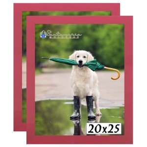 Kit 2 Porta Retrato Molduras 20x25 Rosa