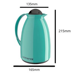 Garrafa Térmica Chá/Café de 650ml Florença Unitermi Cor:Verde Tiffany - 4