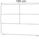 Ver imagem 2 de Cabeceira King Bia 195cm Suede Azul Marinho