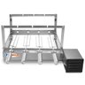 Grill Giratório Elétrico Inox para churrasqueira com 4 Espetos:Direito - 2