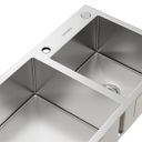 Ver imagem 4 de Kit Cuba Dupla Gourmet Nápoles Aço Inox 304 e Torneira Gourmet Milão Monocomando Goldenx