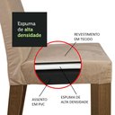 Ver imagem 7 de Conjunto Sala de Jantar Madesa Evelin Mesa Tampo de Vidro com 4 Cadeiras Rustic/crema/imperial Cor:r