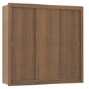 Ver imagem 2 de Guarda-Roupa Casal Madesa Mônaco 3 Portas de Correr Rustic Cor:Rustic