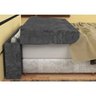 Cabeceira Pietra Casal Super King 195 Cm Com Baú Interno Suede Cinza - DS Estofados - 2