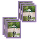 Ver imagem 1 de Kit 6 Porta Retrato Molduras 20x25 Lilás