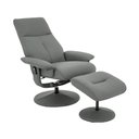 Ver imagem 2 de Poltrona Reclinável Elétrica de Massagem com Apoio de Pés e Giratória Nebraska Pu Fendi G56 -
