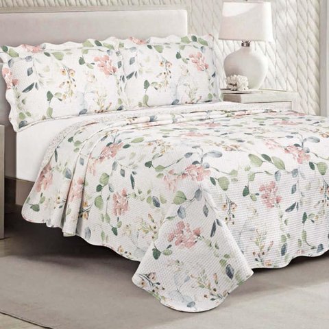Colcha Casal Garden Melida - Camesa Estampada