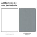 Ver imagem 4 de Kit Balcão + Cristaleira 70cm Branco/cinza Agata Madesa 01