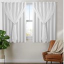 Ver imagem 2 de Cortina Blackout PVC 2,00m X 1,40m Com Voil Branco