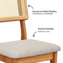 Ver imagem 4 de Cadeiras de Jantar MDF Linho Bege Freijó 2 Unidades Casa Lar Shop
